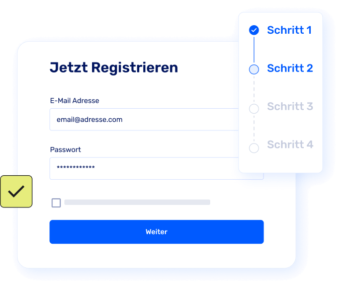 Einfach registrieren